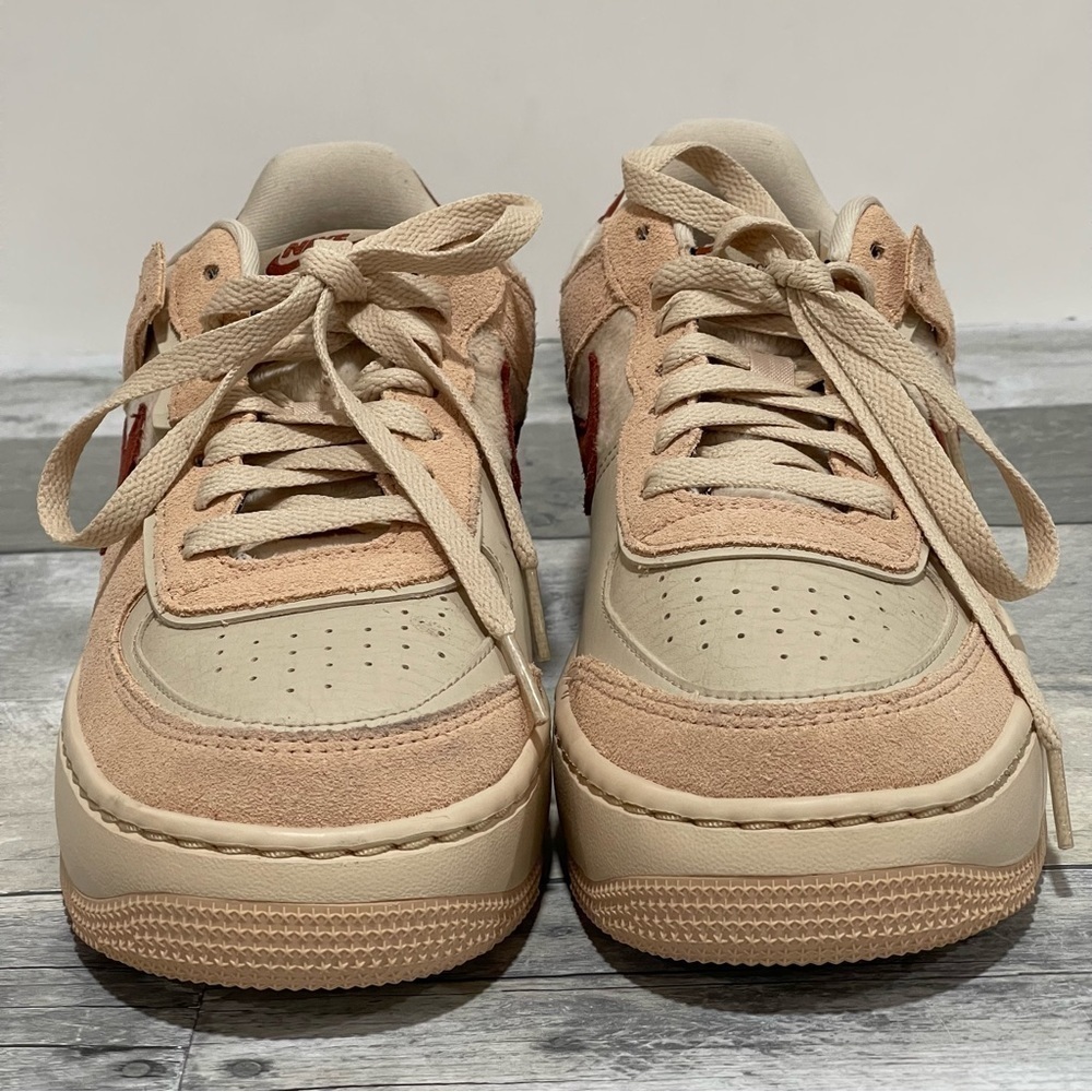 NIKE WOMEN'S AIR FORCE 1 SHADOW SNEAKERS SHOES ( STYLE - DZ4705-200 )SZ - 7.5 - Picture 9 of 15